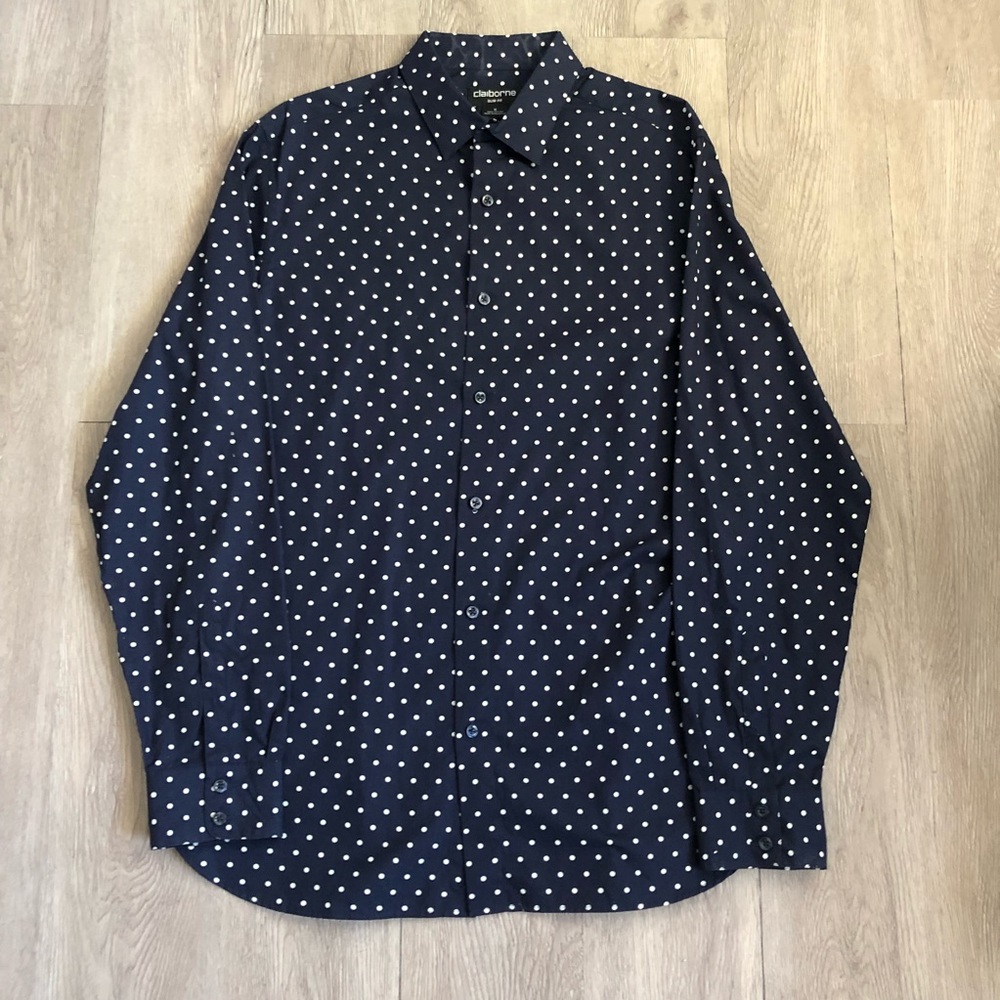 Claiborne polka dot dress shirt
